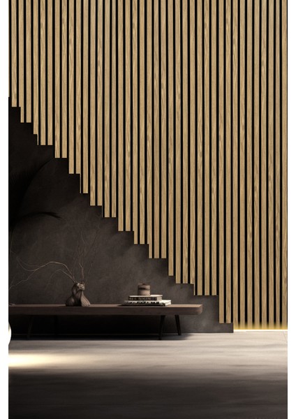 Mdf Ahşap Akustik Duvar Paneli 100X275 cm -Asos
