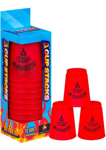 Cup Stacks Bardak Oyunu Kız Erkek Çocuk Oyuncak Eğitici Oyuncaklar