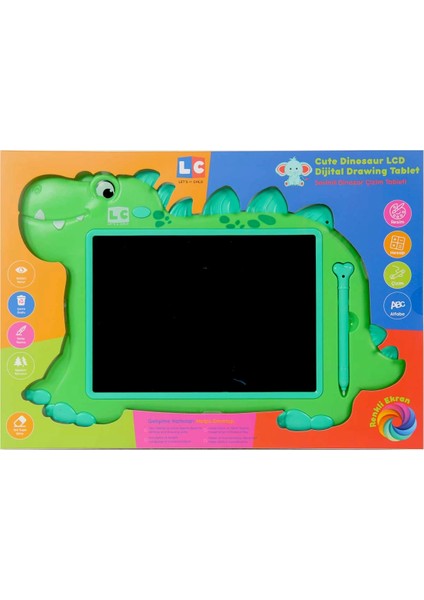 Lc Sevimli Dinazor Çizim Tableti 22CM Kız Erkek Çocuk Oyuncak Eğitici Oyuncaklar fiyatları