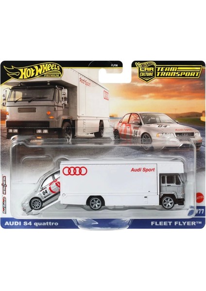 Hot Wheels Premium Team Transport Audi S4 Quattro & Fleet Flyer Kız Erkek Çocuk Oyuncak Eğitici Oyun fiyatları