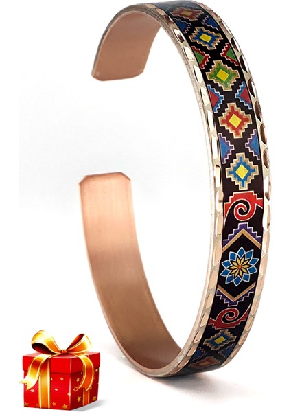 El Yapımı Ayarlanabilir Saf Bakır Bileklik Seti, Bakır Bilezik BB-320