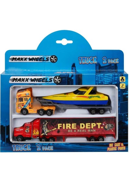 Maxx Wheels Çekici Tır Seti Kız Erkek Çocuk Oyuncak Eğitici Oyuncaklar