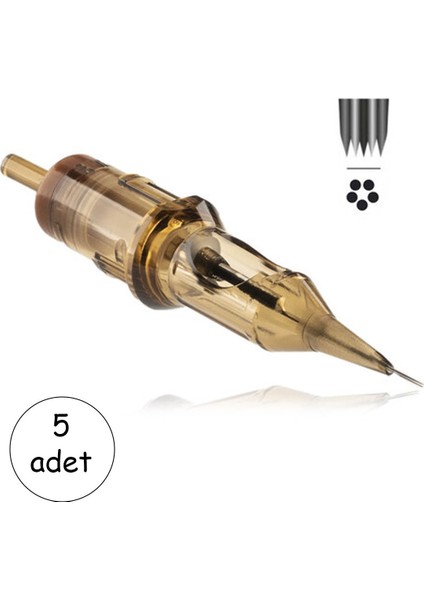 Kartuş Dövme ve Kalıcı Makyaj Iğnesi 5rs 5’li Set – Dolgu ve Gölge Iğnesi #1205RS Cartridge Needle