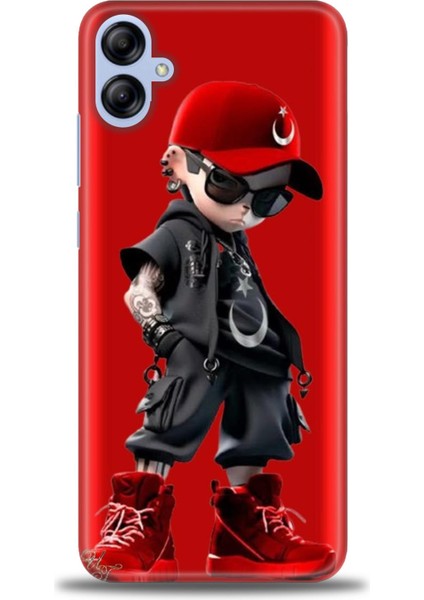 Samsung Galaxy A04E Hd Baskılı Kılıf + Seramik Tam Kaplayan Ekran Koruyucu 250