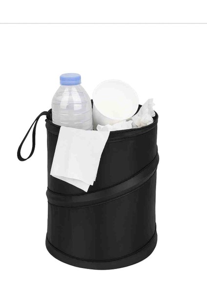 Araba Portatif Çöp Kovası Karavan Kamp Yer Kaplamayan Tasarım