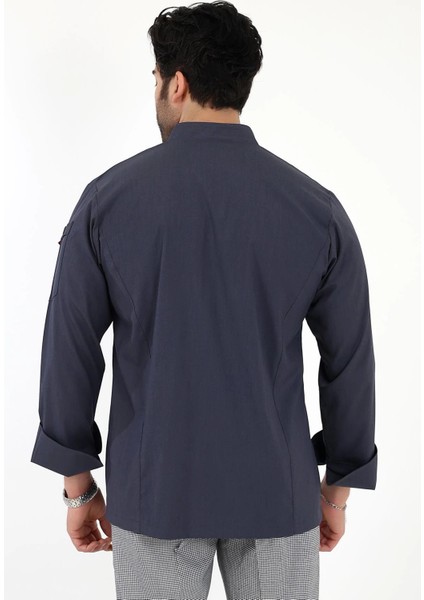 Erkek Likralı Aşçı Ceket - 6417 Füme fiyatları