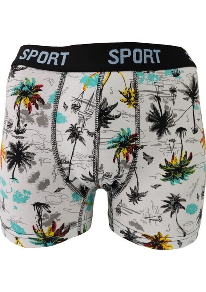 Erkek Desenli 5'li Premium Kutu Penye Pamuklu Likralı Boxer indirimleri