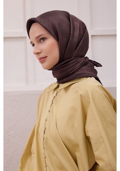 Logo Desen Ipek Twill Eşarp 4201D01 40