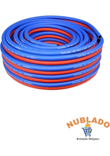 Çelik Oksijen Hortumu Hava Kaynak 8mm Çiftli Twain Thermo Hortum 1 Metre fiyatları