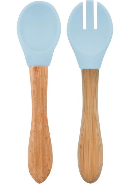 Bfs Mama Kaşığı ve Çatal Seti Mineral Blue