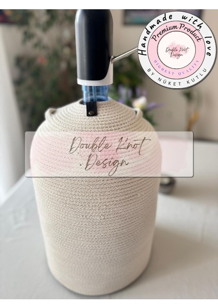 Damacana Kılıfı Dekoratif Sepet - Organizer Hasır Jüt Tress Sebil Kılıfı