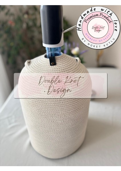 Damacana Kılıfı Dekoratif Sepet - Organizer Hasır Jüt Tress Sebil Kılıfı