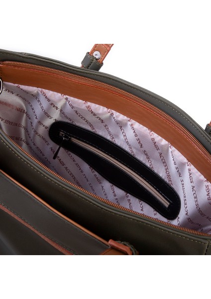 Kadın Büyük Boy Omuz Çantası Haki Taba Buzzy fırsatları