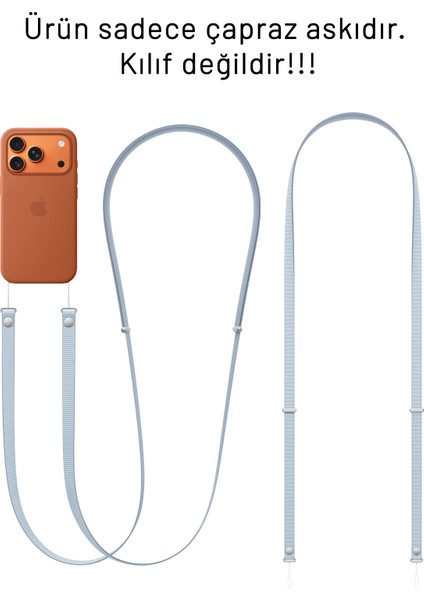 iPhone 17 Serisiyle Uyumlu Çapraz Telefon Askısı (Sadece Açıklamada Belirtilen Model Kılıflarla Uyumludur)