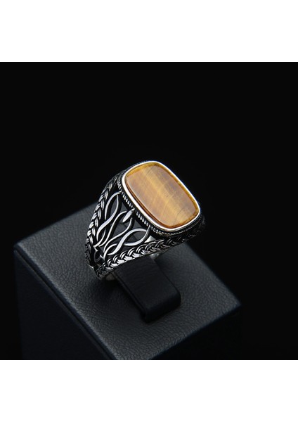 711B Kaplan Gözü Zirkon Gümüş Yüzük fiyatları