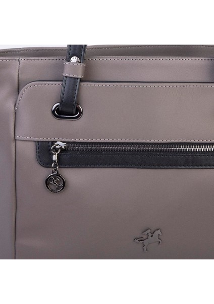 Kadın Büyük Boy Omuz Çantası Gri Siyah Buzzy indirimleri