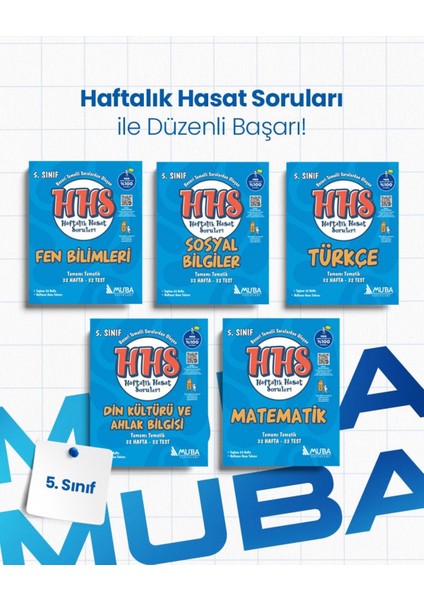 5. Sınıf Haftalık Hasat Soruları Full Set. (HHS)