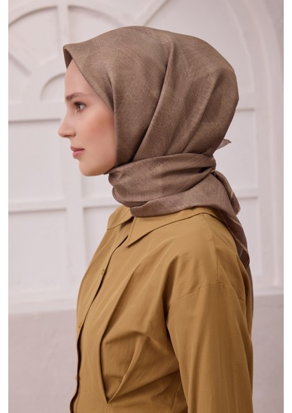 Logo Desen Ipek Twill Eşarp 4201D01 46