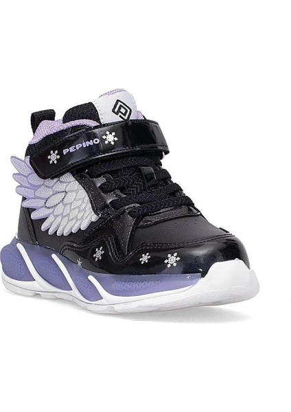 PK25-2040 Siyah-Lila Kız Çocuk Bot