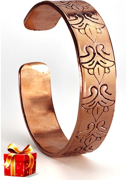 El Yapımı Ayarlanabilir Saf Bakır Bileklik Seti, Bakır Bilezik BB-327