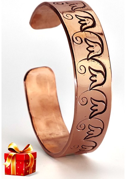 El Yapımı Ayarlanabilir Saf Bakır Bileklik Seti, Bakır Bilezik BB-328