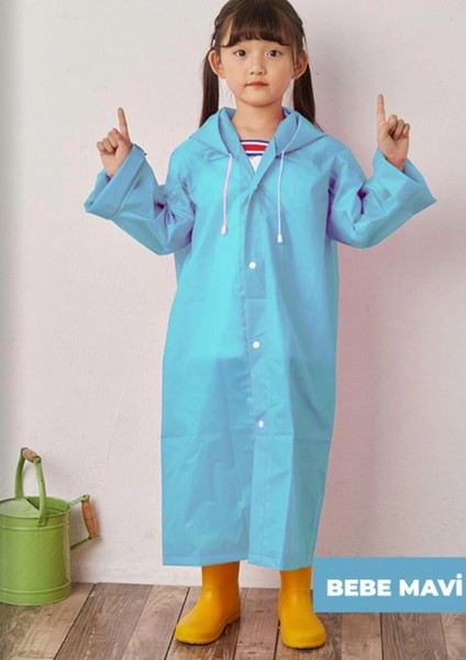 Yağmurluk Unisex Çocuk - Bebe Mavisi