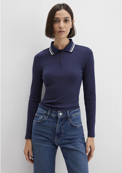 Çizgi Detaylı Lacivert Polo Tişört 1613836-80729 modelleri