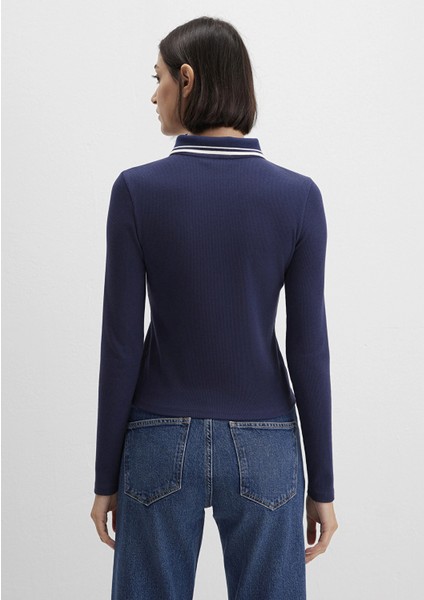 Çizgi Detaylı Lacivert Polo Tişört 1613836-80729 indirimleri