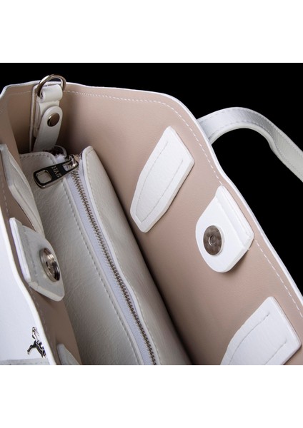 Kadın Büyük Boy Omuz Çantası Çapraz Askılı Beyaz Victoria fırsatları