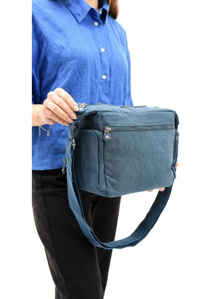 Çapraz Askılı Ultra Hafif Çok Cepli Omuz Çantası Klinkıl Kumaş modelleri