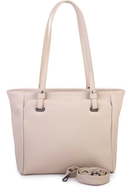 Kadın Büyük Boy Omuz Çantası Kum Lacste modelleri