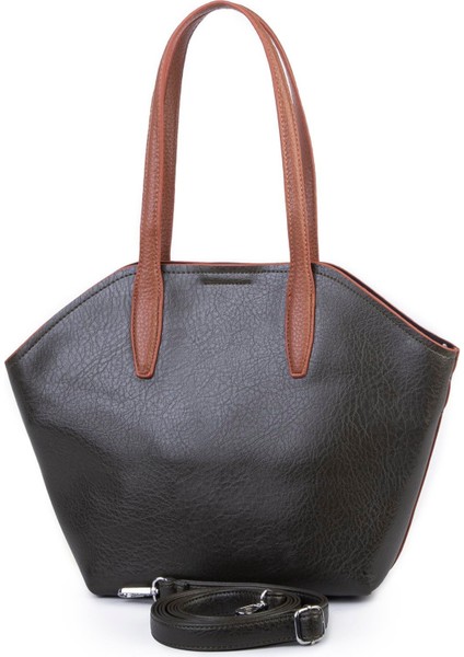 Kadın Büyük Boy Omuz Çantası Çapraz Askılı Haki Taba Victoria modelleri