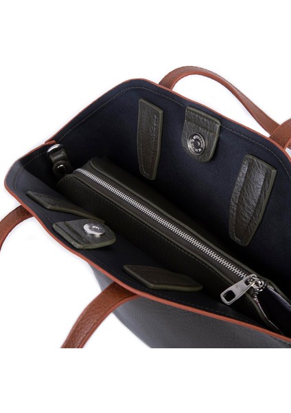 Kadın Büyük Boy Omuz Çantası Çapraz Askılı Haki Taba Victoria indirimleri