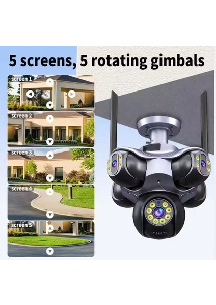 Türkiyede Ilk 5 Kameralı Wifi Kamera Yoosee Ys-5k fiyatları