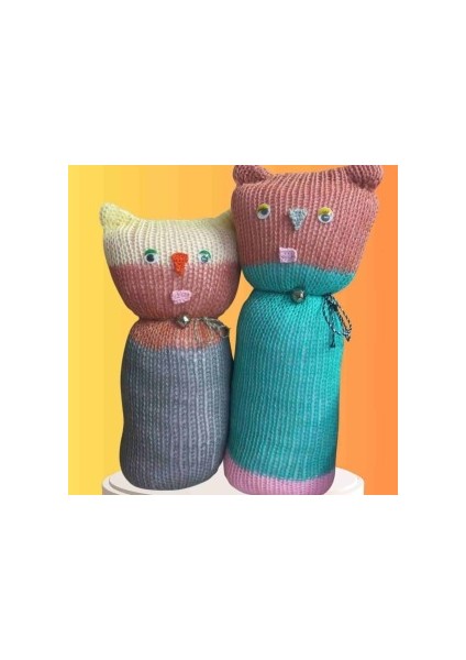 Tıkırık Örgü Yastık Uyku ve Oyun Arkadaşı Çikito&gümüş - 35 Cm-45 cm