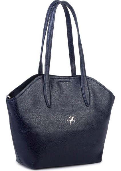 Kadın Büyük Boy Omuz Çantası Çapraz Askılı Lacivert Victoria