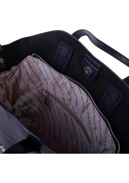 Kadın Büyük Boy Omuz Çantası Çapraz Askılı Lacivert Victoria indirimleri