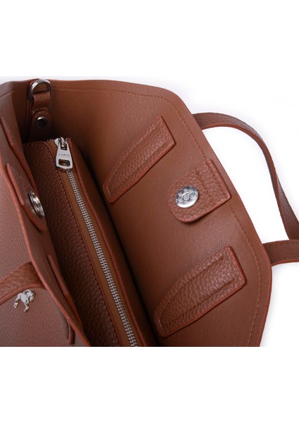 Kadın Büyük Boy Omuz Çantası Çapraz Askılı Taba Lopez fırsatları