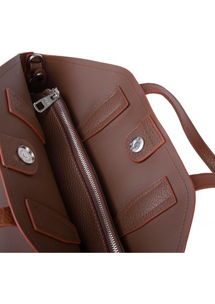 Kadın Büyük Boy Omuz Çantası Çapraz Askılı Vizon Taba Lopez fırsatları