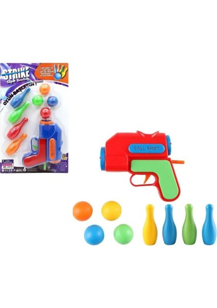 Top Atan Oyuncak Tabanca Strike Gun Bowling Kız Erkek Çocuk Oyuncak Eğitici Oyuncaklar