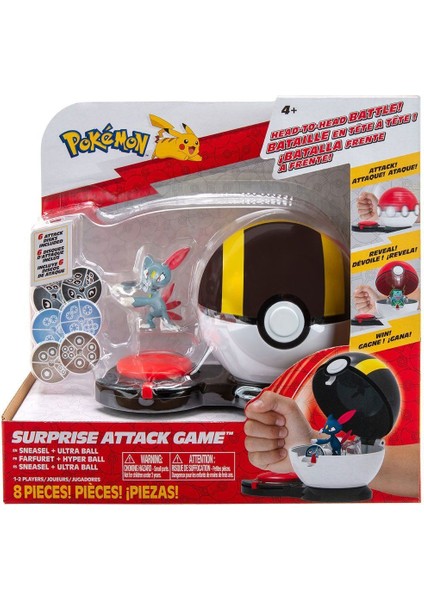Pok PKW2724 Pokemon Sürpriz Atak Oyun Seti Kız Erkek Çocuk Oyuncak Eğitici Oyuncaklar