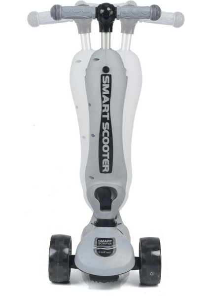 Smart Oturaklı 3 Tekerlekli Işıklı Scooter Bebe Gri Kız Erkek Çocuk Oyuncak Eğitici Oyuncaklar fiyatları