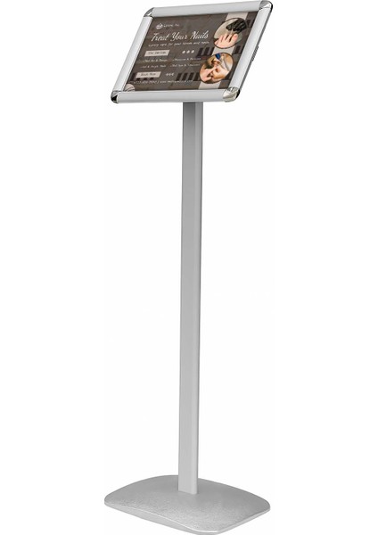 A3 (30x42) Gri Yatay ve Dikey Ayarlanabilir Menü Panosu Yönlendirme Pano