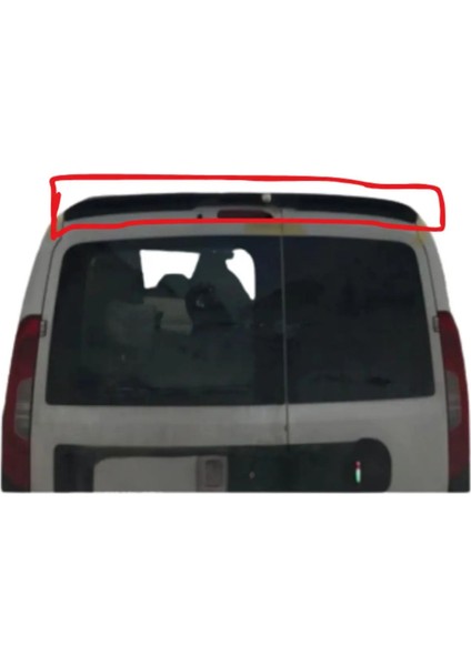 Fiat Doblo 3-4 2011-2020 Çift Kapı Spoiler (( Beyaz Boyalı ))