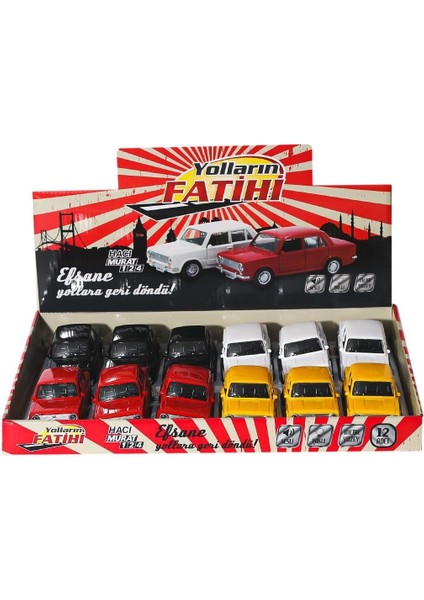 003-BRL16 Metal Çek Bırak Murat Araba - 1ADET Stokta Olan Gönderilir Kız Erkek Çocuk Oyuncak Eğitici modelleri