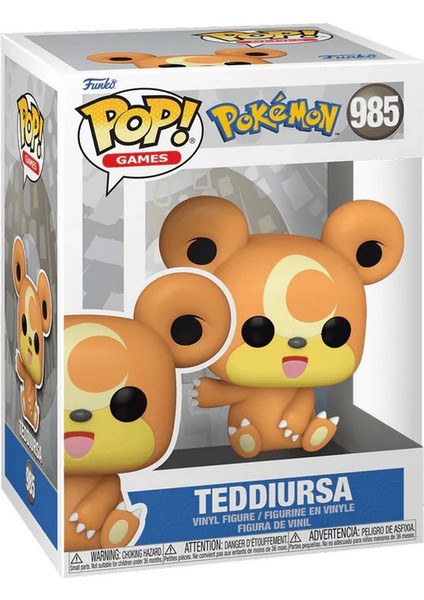 Funko Pop Games: Pokemon- Teddiursa (Emea) Kız Erkek Çocuk Oyuncak Eğitici Oyuncaklar fiyatları
