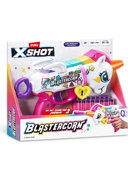 Silah Sünger Atan Blastercorn Seri 1 16 Mermili Kız Erkek Çocuk Oyuncak Eğitici Oyuncaklar