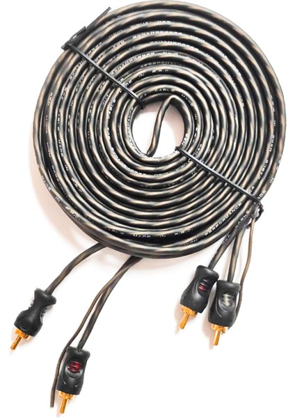 Ben Audıo Fx-5b Anfi Kablosu 2 Rca 2 Rca Şaseli Siyah 5 Metre