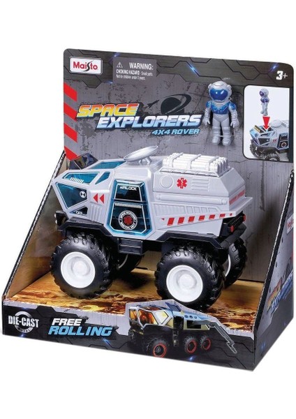 May 21251 Maisto Space Explorers 4x4 Rover Uzay Aracı ve Figür Kız Erkek Çocuk Oyuncak Eğitici Oyunc