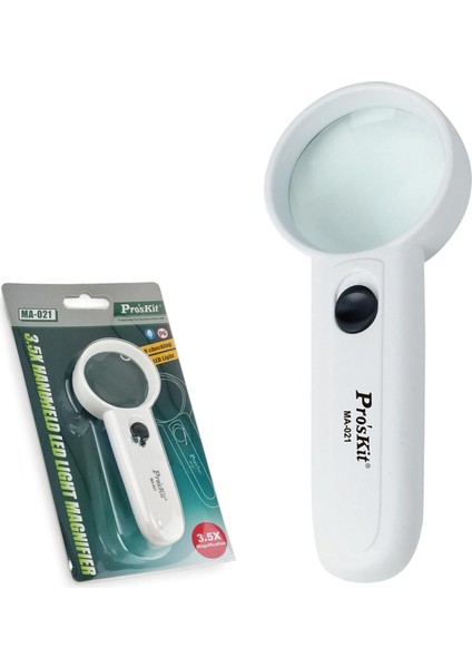 Büyüteç Işıklı 3.5x Proskit MA-021